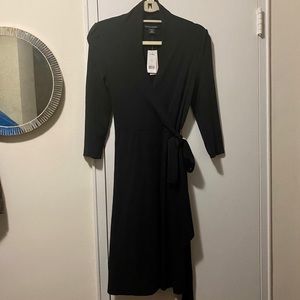 Banana Republic | NWT Black Wrap Dress Petite S